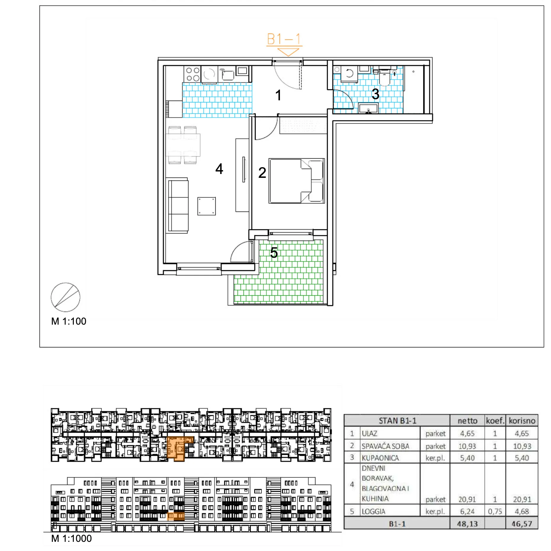 velika gorica, moderan dvosoban stan u novogradnji, 47 m² - slika 6