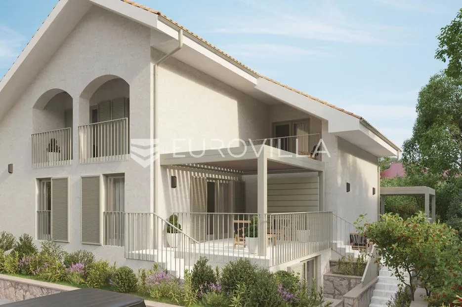 otok krk, malinska, četverosoban penthouse 105 m², dvije terase i pogled na more - slika 7