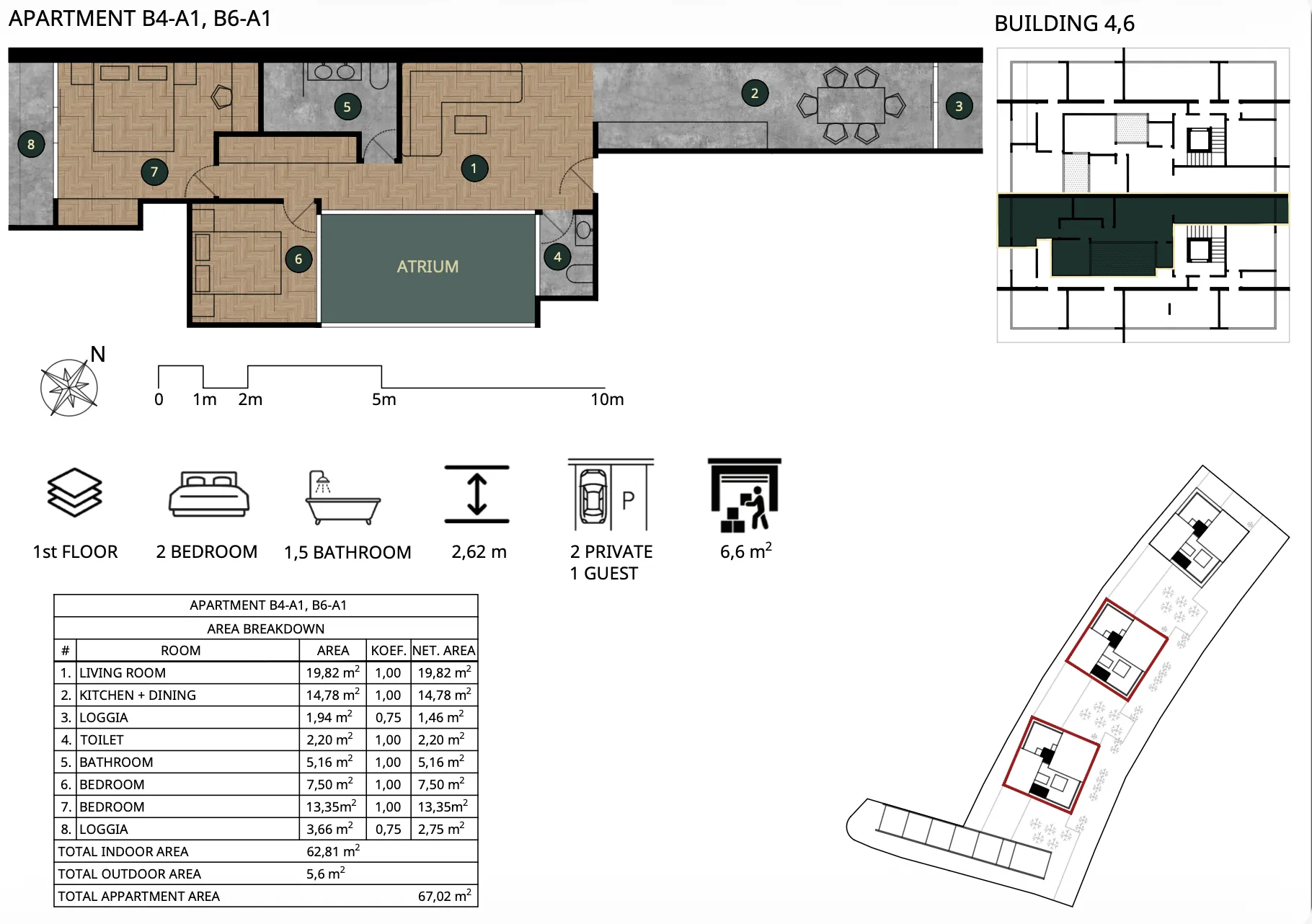 sveta nedelja meridian one, trosoban stan 67 m² - slika 28