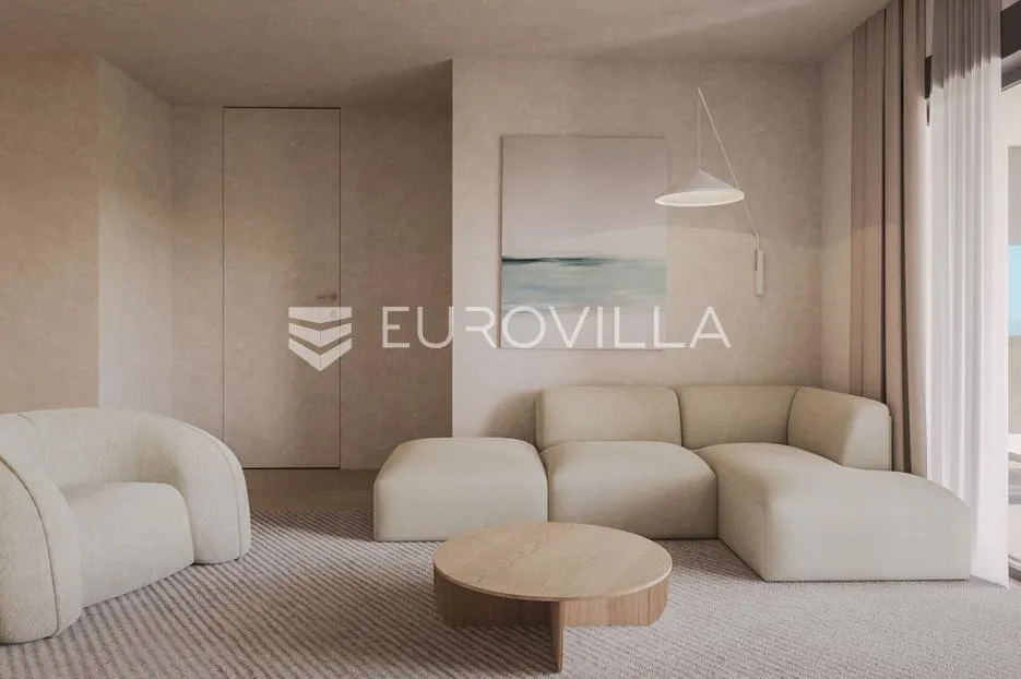 istra, umag — green tower residence, moderan jednosoban stan s terasom na 3. katu - slika 4