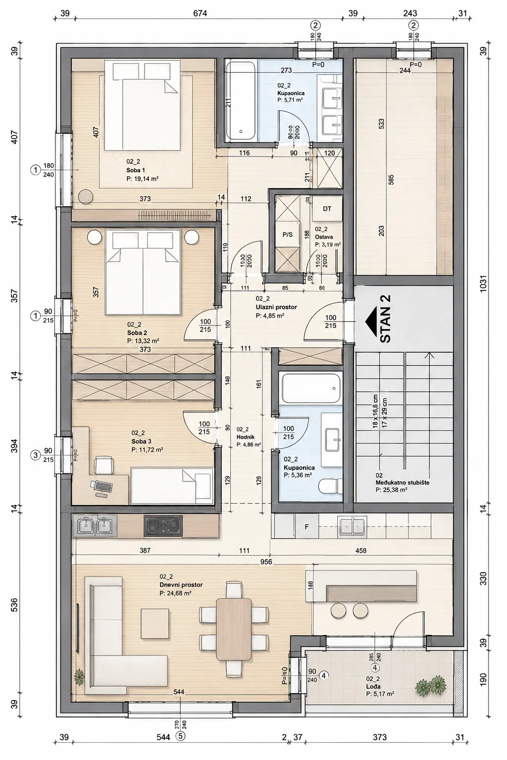 rijeka, krimeja, ekskluzivan četverosoban stan 137 m², pogled na more, novogradnja - slika 6