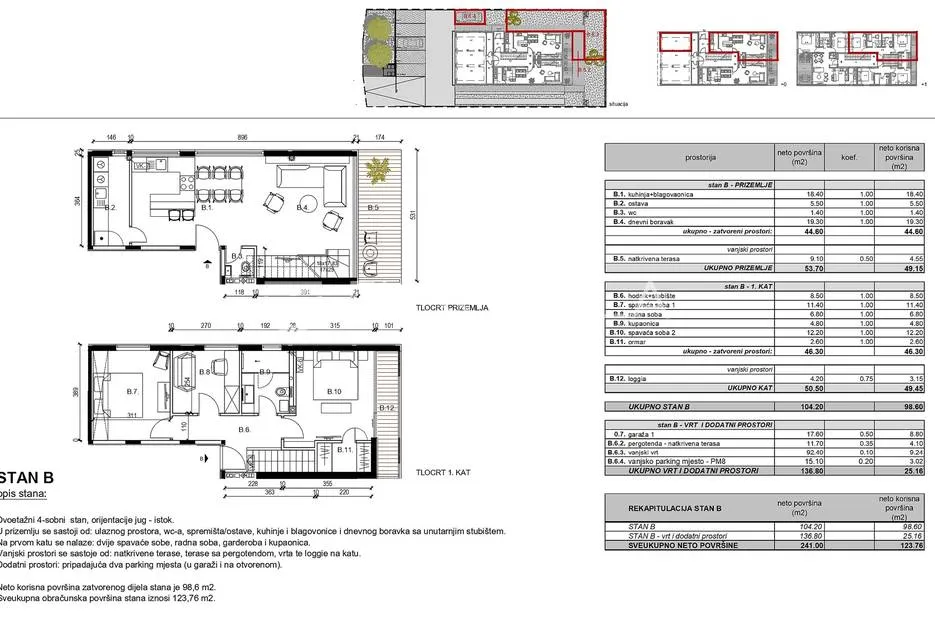 rovinj, trosobni dvoetažni stan 112.27 m² novogradnja, vrt, garaža - slika 5
