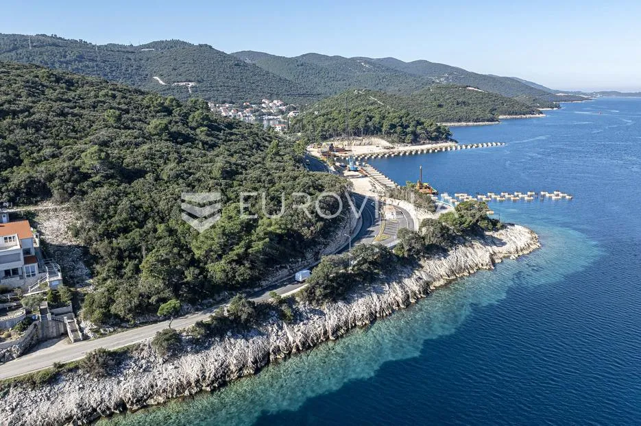 korčula, žrnovska banja, građevinsko zemljište, prvi red do mora - slika 4