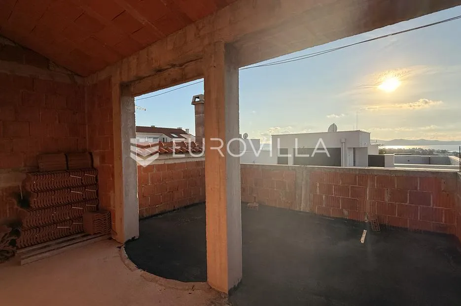 zadar, diklo – kuća u roh-bau fazi s 6 stambenih jedinica i otvorenim pogledom na more - slika 20