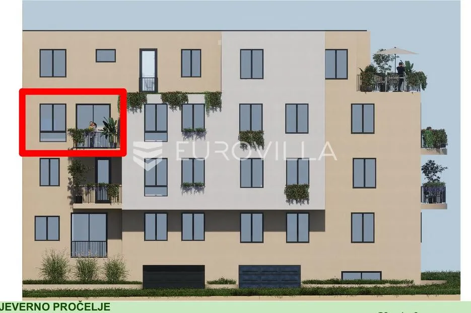 zagreb jarun moderan dvosoban stan u ekskluzivnom projektu 52 m² - slika 2