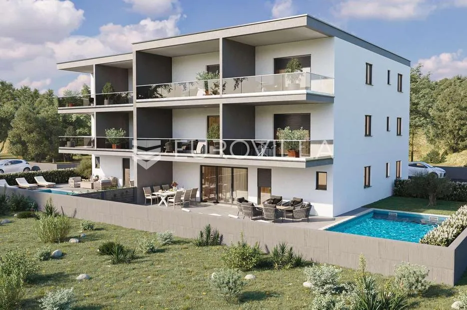 istra, novigrad, ekskluzivan stan sa tri spavaće sobe i privatnim bazenom u blizini mora, s1 - slika 2