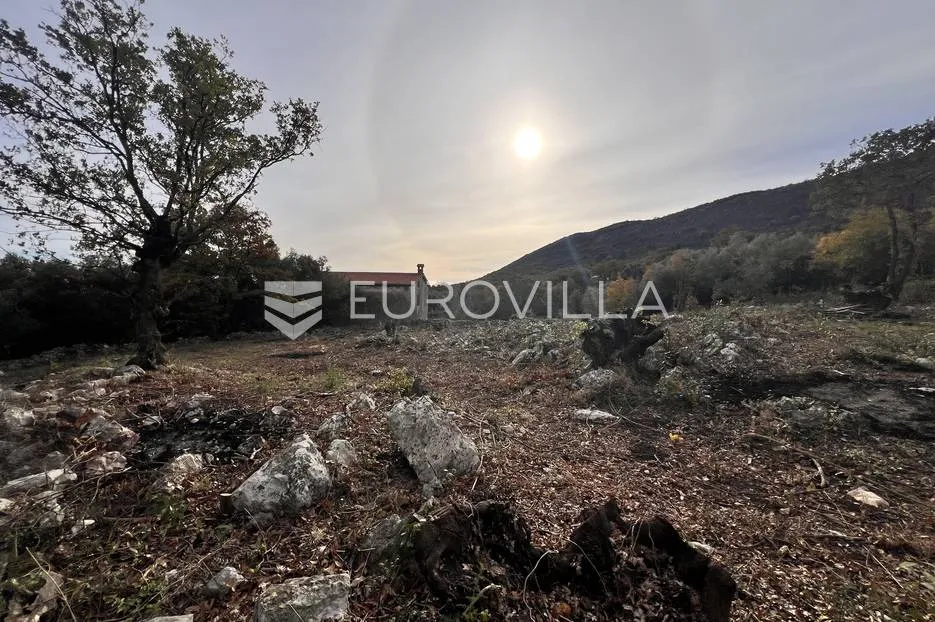 Istra, Labin - građevinsko zemljište na top lokaciji s pogledom na more, 1017 m2 - Skitača, Raša