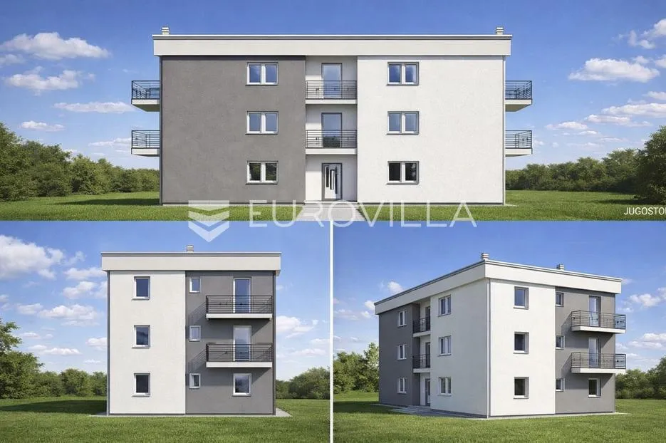 Sračinec, zemljište 1156 m² s dozvolom za gradnju 6 stambenih jedinica, investicijska prilika