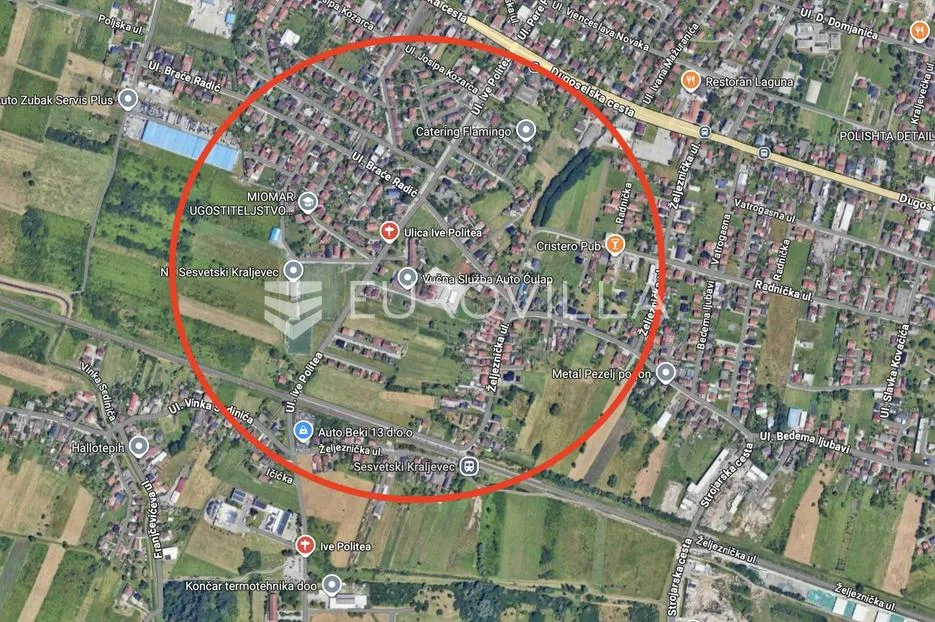 Sesvetski Kraljevec, građevinsko zemljište 1718 m² unutar S, stambene namjene - Sesvete, Zagreb