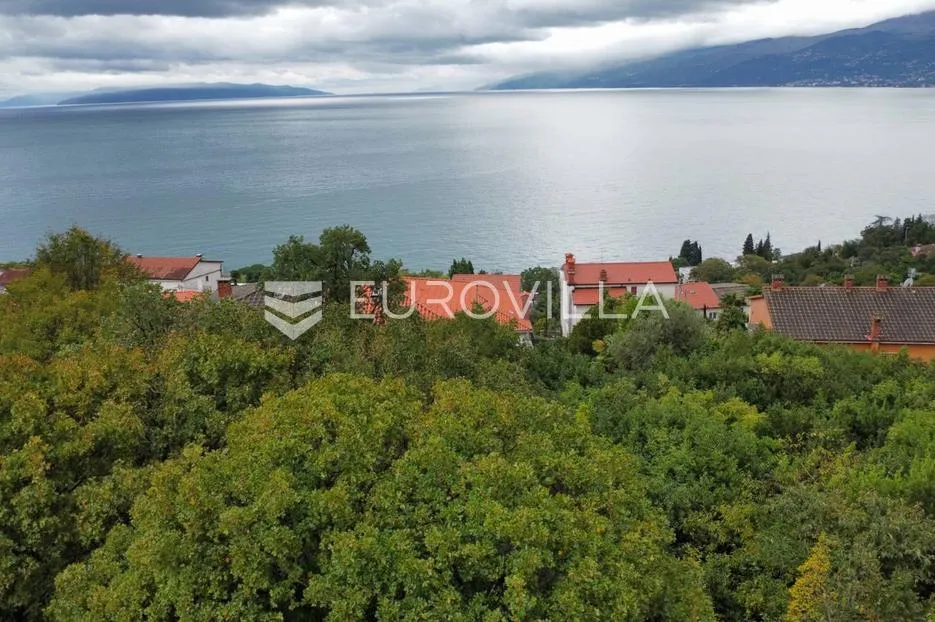 Rijeka, Bivio, građevinsko zemljište 1510 m2, pogled na more