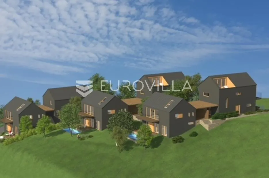 Samobor, Konšćica, građevinsko zemljište 2630 m2 s projektom za urbane vile - Konšćica, Samobor