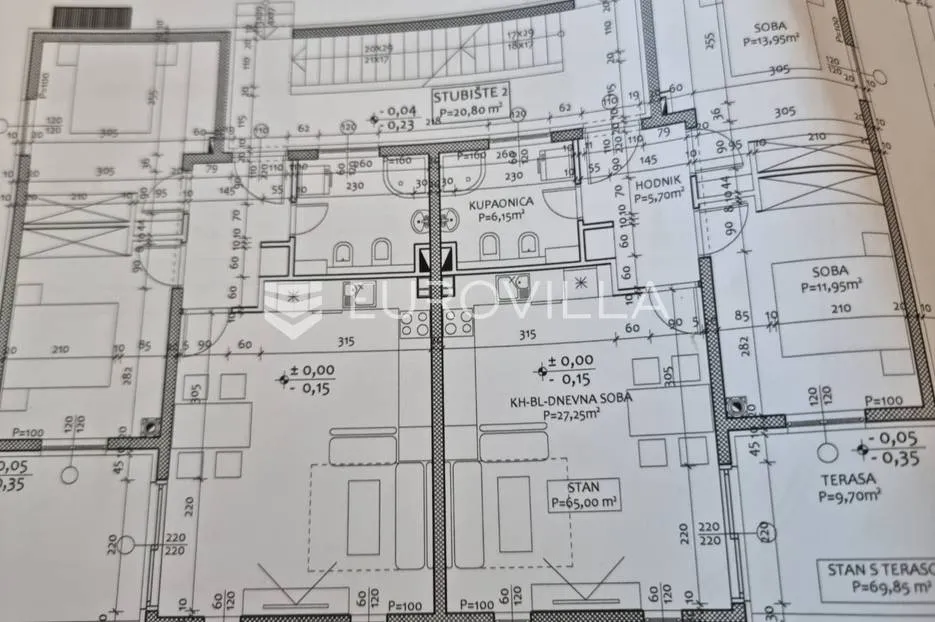 biograd na moru, pakoštane, dvosobni apartman s6, a, s krovnom terasom - slika 20