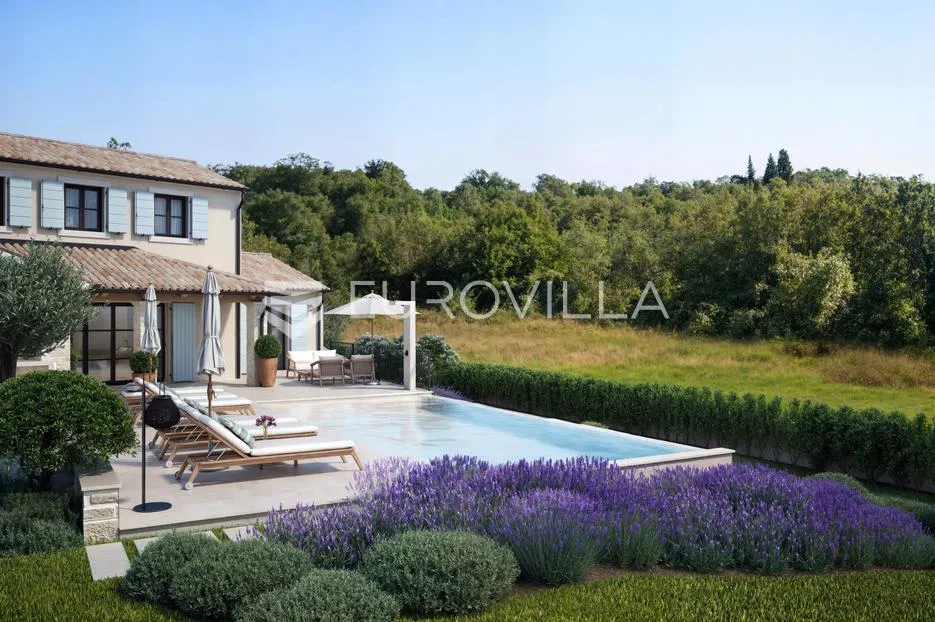 istra, mofardini, građevinsko zemljište, 964 m², s otvorenim pogledom i građevinskom dozvolom - slika 4