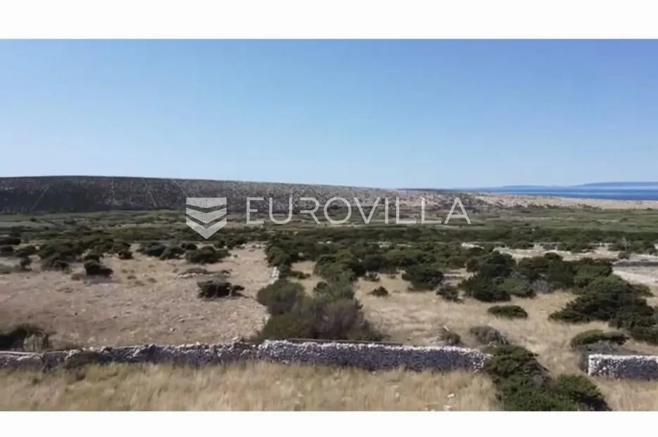 pag, kolan, građevinsko zemljište s pogledom na more - slika 1