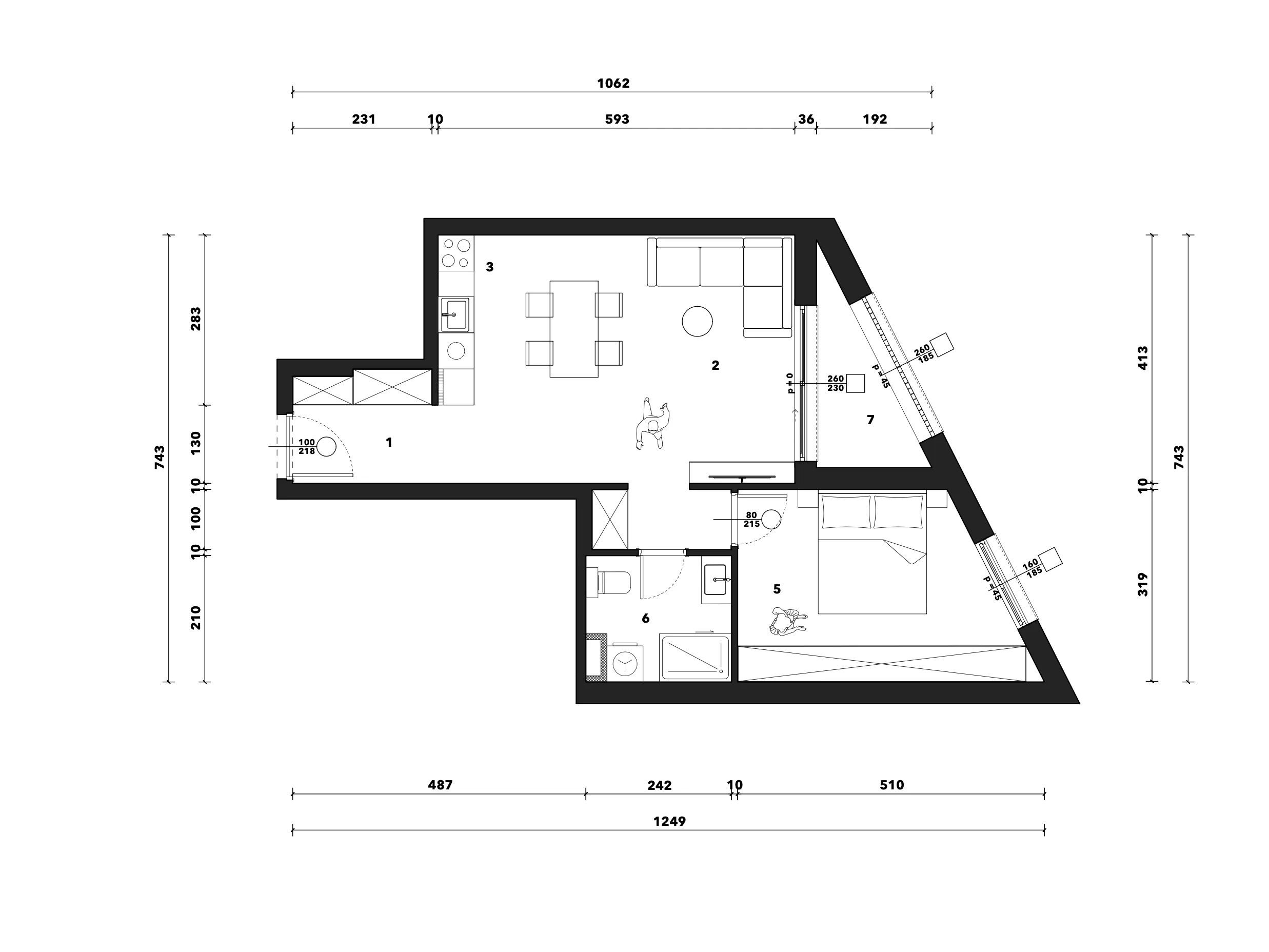 zagreb, črnomerec, kuniščak, atraktivan dvosoban stan u novogradnji, 52 m² - slika 9