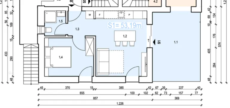 otok krk, malinska, odličan dvosoban stan 53 m², terasa i vrt - slika 9