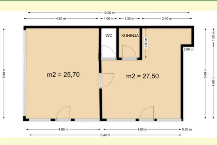 zagreb, svetice, ulični poslovni prostor nkp 53,20 m2 - slika 6
