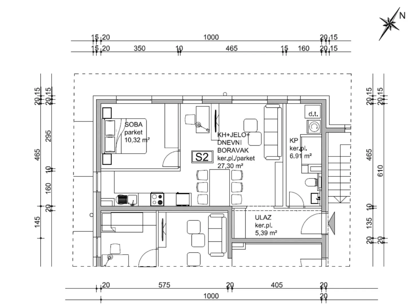samobor, dvosoban stan 55 m² garaža novogradnja - slika 5