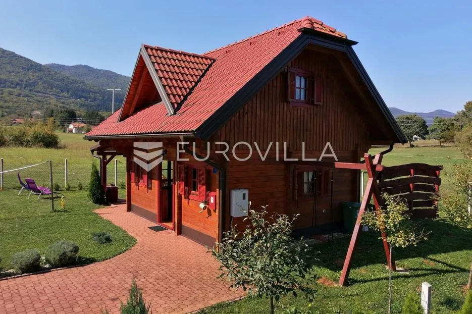 otočac, ličko lešće, drvena kuća za odmor s bazenom, parcela 1623 m² - slika 17