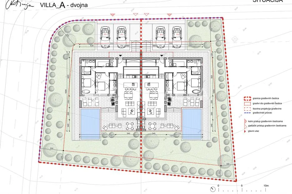 karlobag, cesarica, građevinsko zemljište s projektom, 628 m² - slika 19