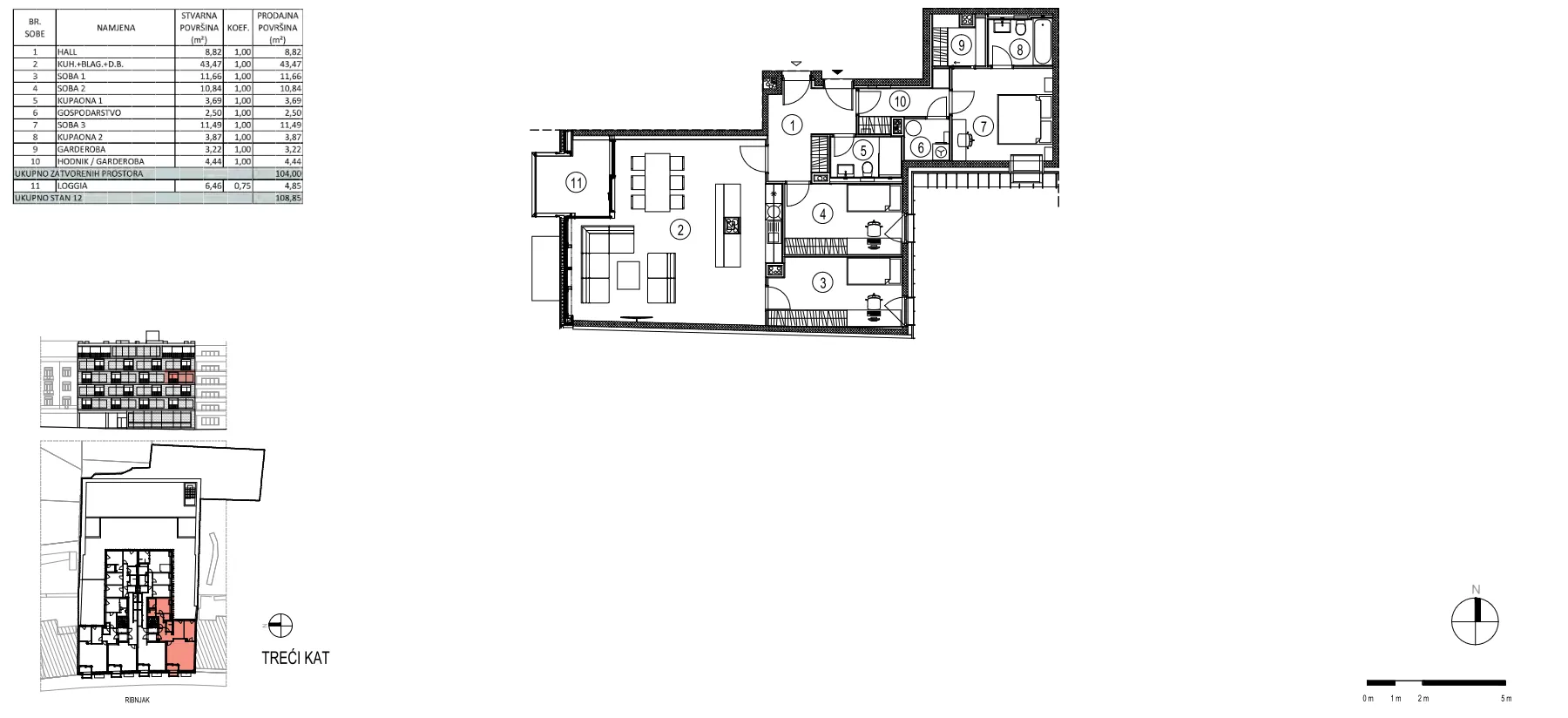 zagreb, ribnjak, luksuzni četverosobni stan 130 m², prvi najam - slika 10