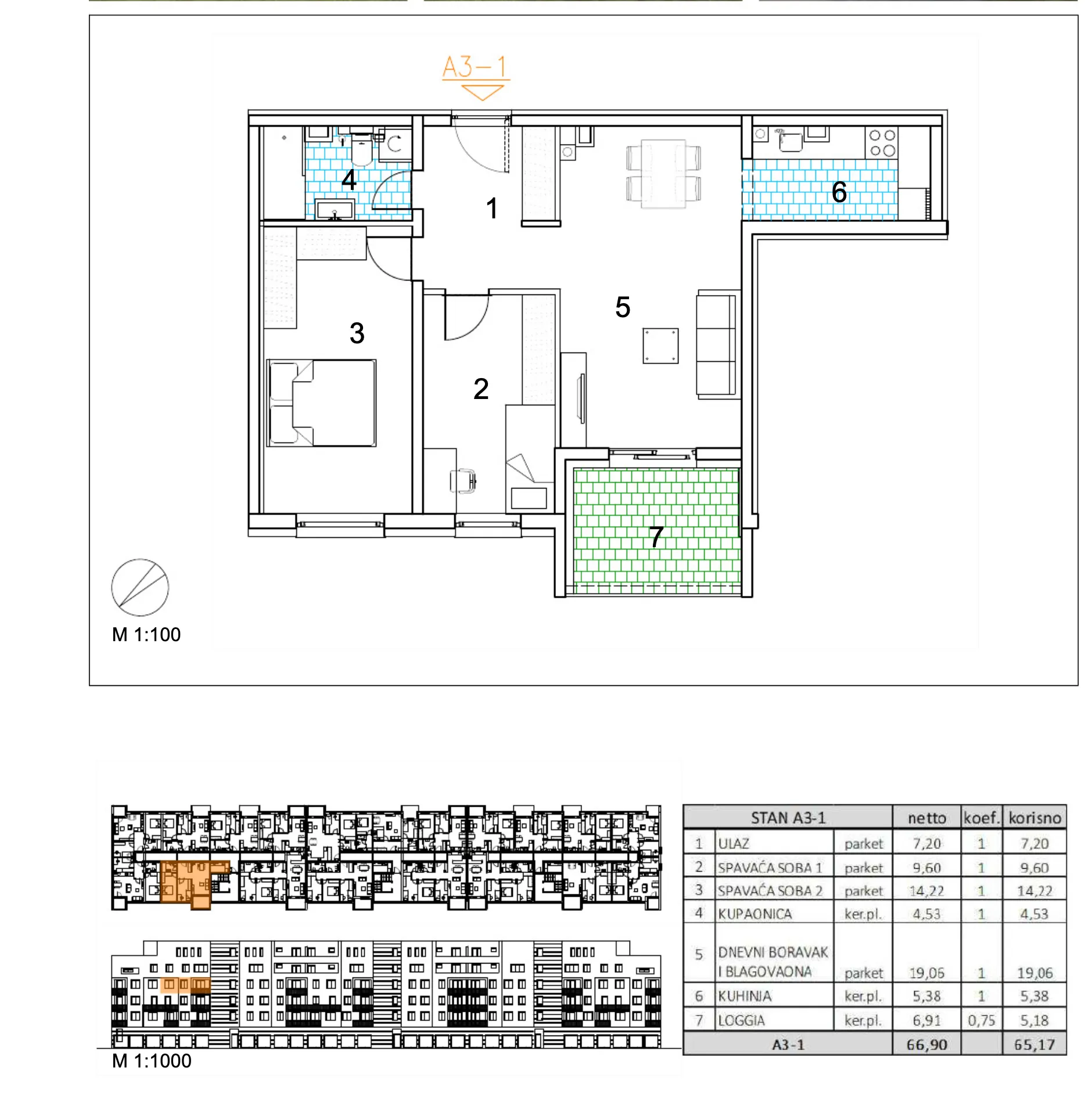 velika gorica, moderan trosoban stan u novogradnji, 65 m² - slika 6