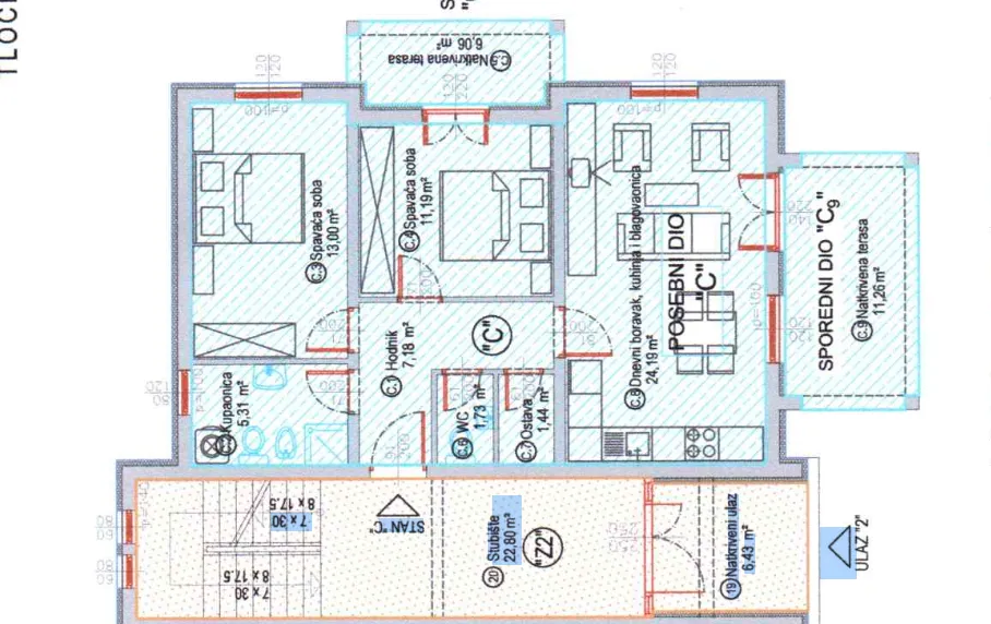 istra, poreč, moderan stan u novogradnji s privatnim vrtom od 200 m² - slika 8