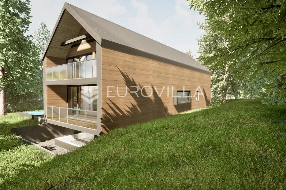 ravna gora, hlevci, građevinsko zemljište 2363 m² s idejnim rješenjem - slika 2