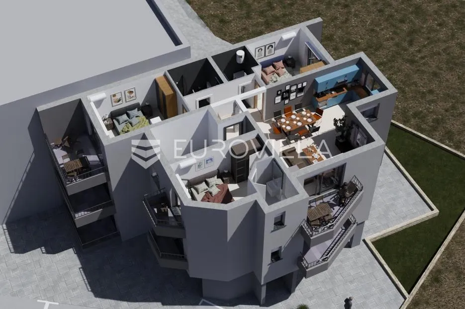 istra, štinjan, trosoban penthouse nkp 107 m2 na 2. katu zgrade - slika 3
