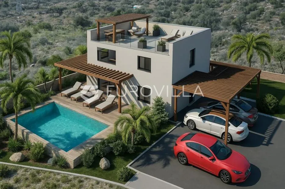 rogoznica, vila s bazenom i pogledom na more, 168 m² - slika 2