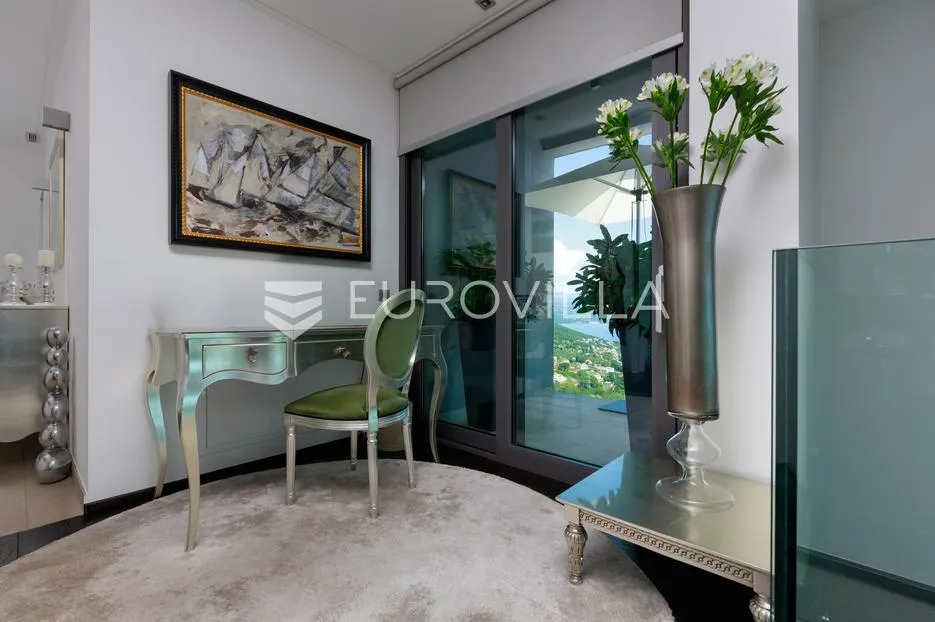 opatija, oprić, ekskluzivna vila 375 m² s panormaskim pogledom, bazenom i saunom - slika 26