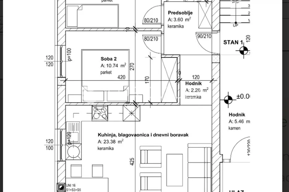 viškovo, top novogradnja, trosobni stan 67,41 m², terasa, parking, spremište - slika 7