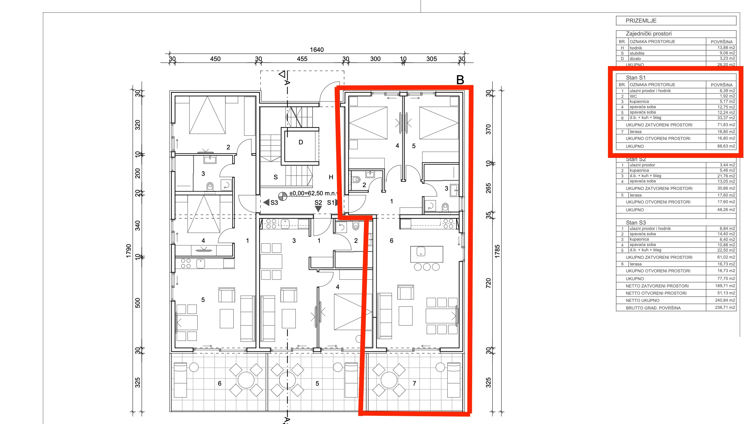 primošten, dvosoban stan na drugom katu s bazenom, 90,53 m² - slika 19