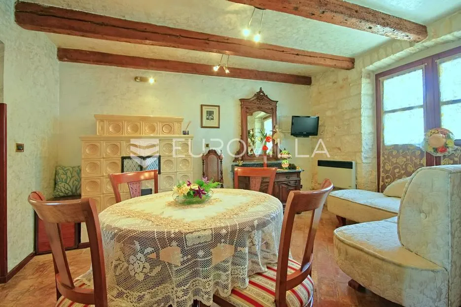istra, poreč - kamena kuća sa bazenom i pogledom na more - slika 4