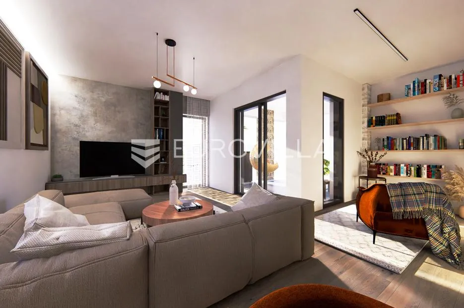 zadar, petrčane, luksuzni penthouse s predivnim pogledom, 30m od mora - slika 1