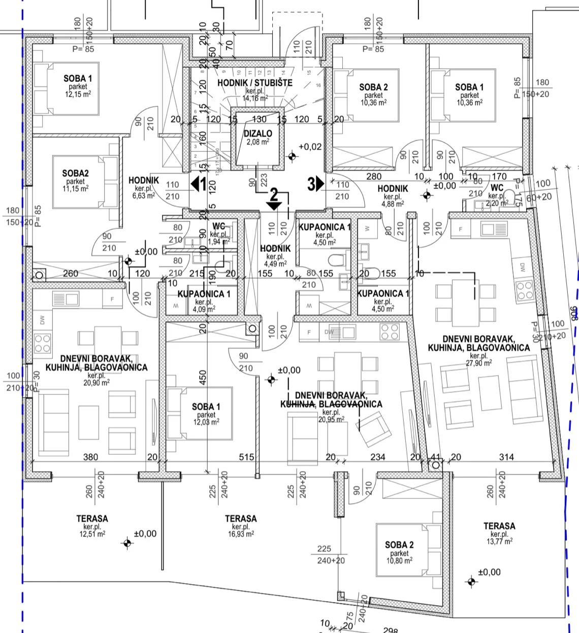 pag, povljana, dvosoban stan s vrtom 250 m od mora, 73,40 m² - slika 16