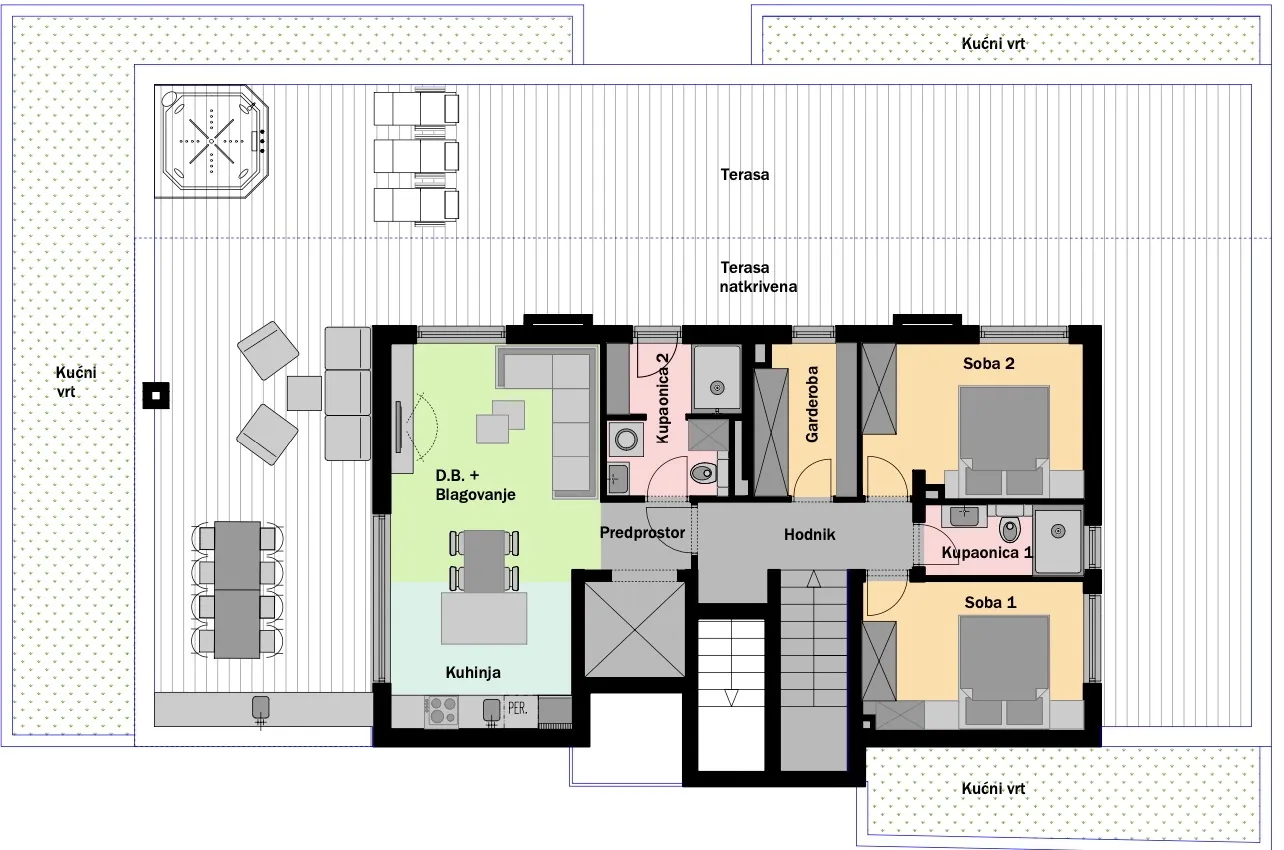 stobreč, penthouse, novogradnja, pogled na more - slika 12