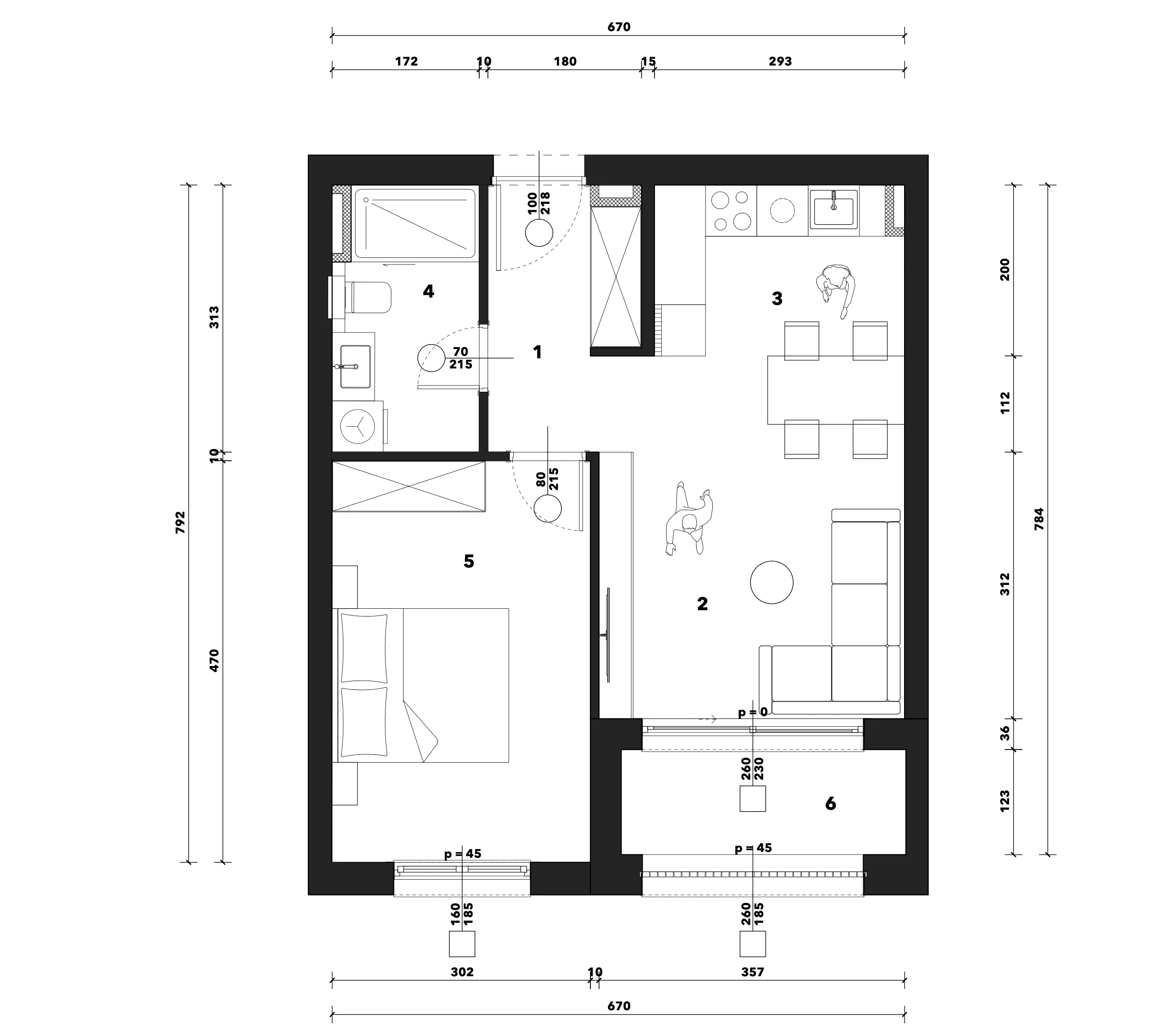 zagreb, črnomerec, kuniščak, atraktivan dvosoban stan u novogradnji, 48 m² - slika 9