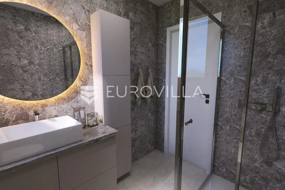 pag, mandre, trosoban stan 98 m² na prvom katu moderne zgrade s pogledom na more - slika 13