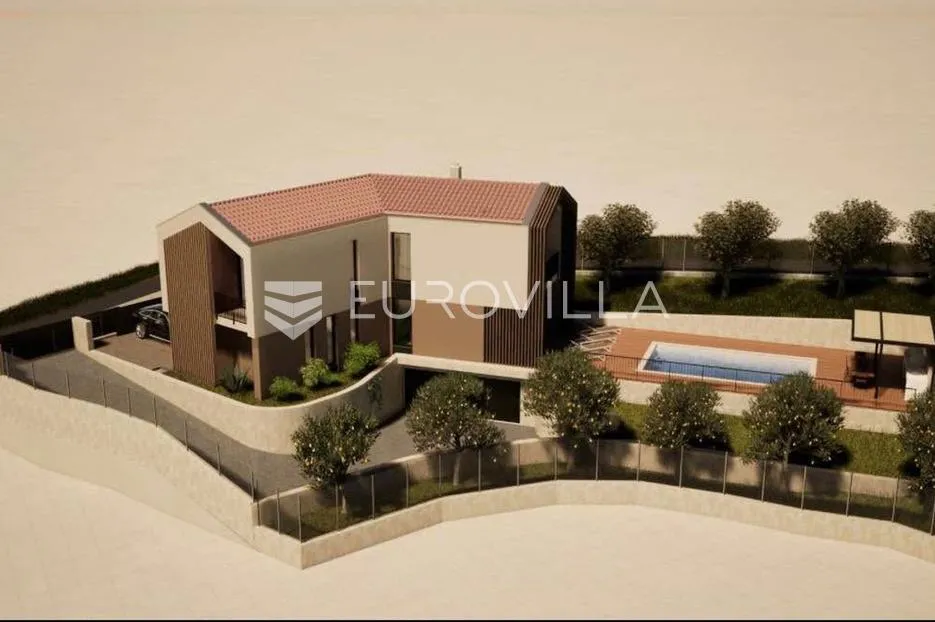 Istra, Hum, građevinsko zemljište sa projektom i građevinskom dozvolom