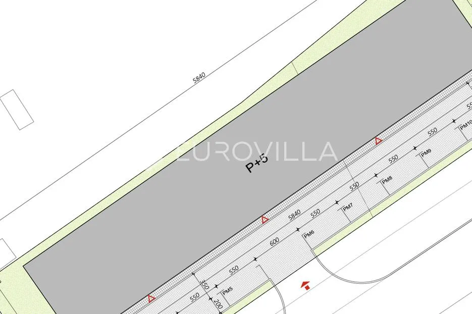 Osijek, Čepinska, građ. zemljište uz cestu 1350 m², 6 etaža - Ivanovac, Antunovac