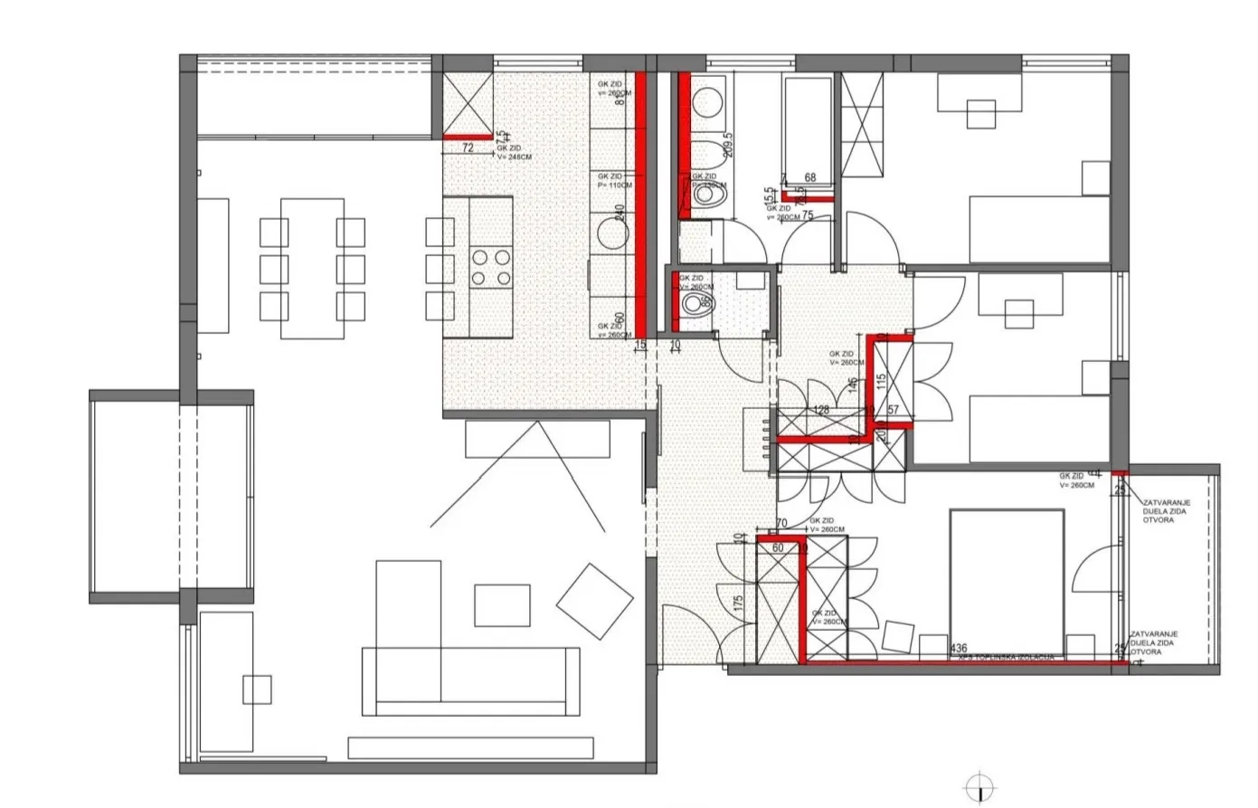 ravnice prekrasan namješten četverosoban stan 120 m² - slika 21