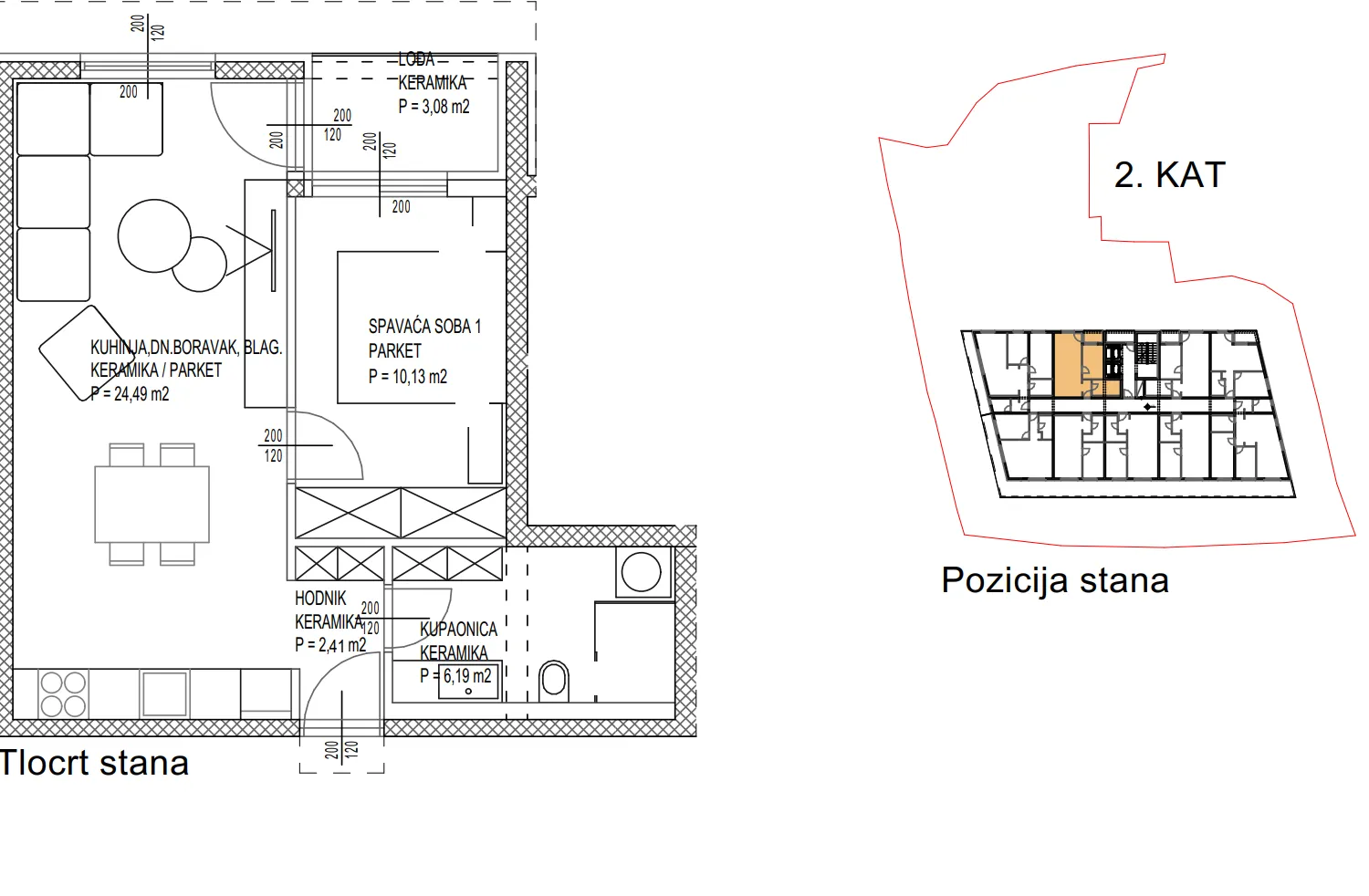 zadar, vruljica, luksuzni jednosoban stan na drugom katu, 250 m od mora - slika 11