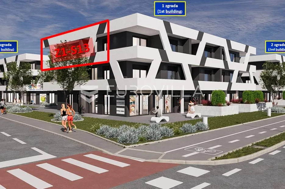pula, veli vrh - novogradnja 1ss sa loggiom i garažnim pm - slika 8