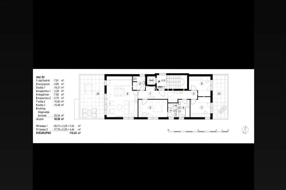 zagreb, srebrnjak, novogradnja, luksuzan četverosoban stan 110 m², garaža i vanjsko parkirno mjesto - slika 6