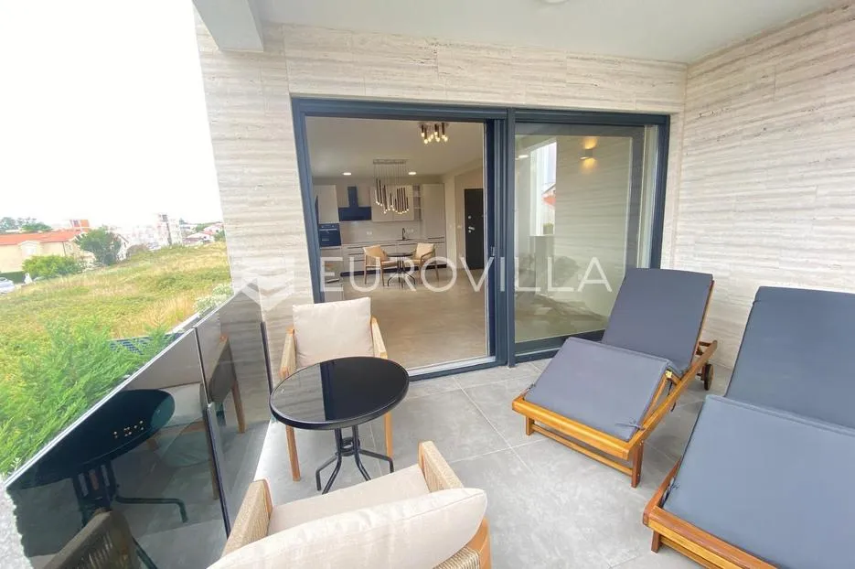 zadar, privlaka, dvosoban stan na prvom katu moderne zgrade s pogledom na more - slika 8