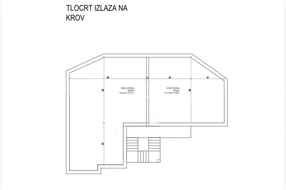 čiovo, žedno, jednosoban stan s krovnom terasom neto korisne površine 56 m², s6 - slika 12
