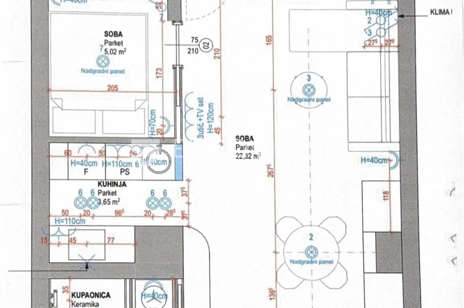 zagreb, trg francuske republike, novoadaptiran dvosoban stan s balkonom, 40 m² - slika 2