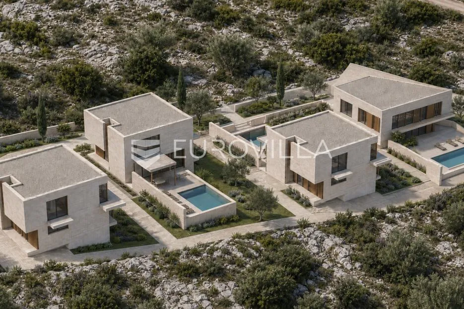 brač, sutivan, moderna vila u izgradnji s otvorenim pogledom na more - slika 6