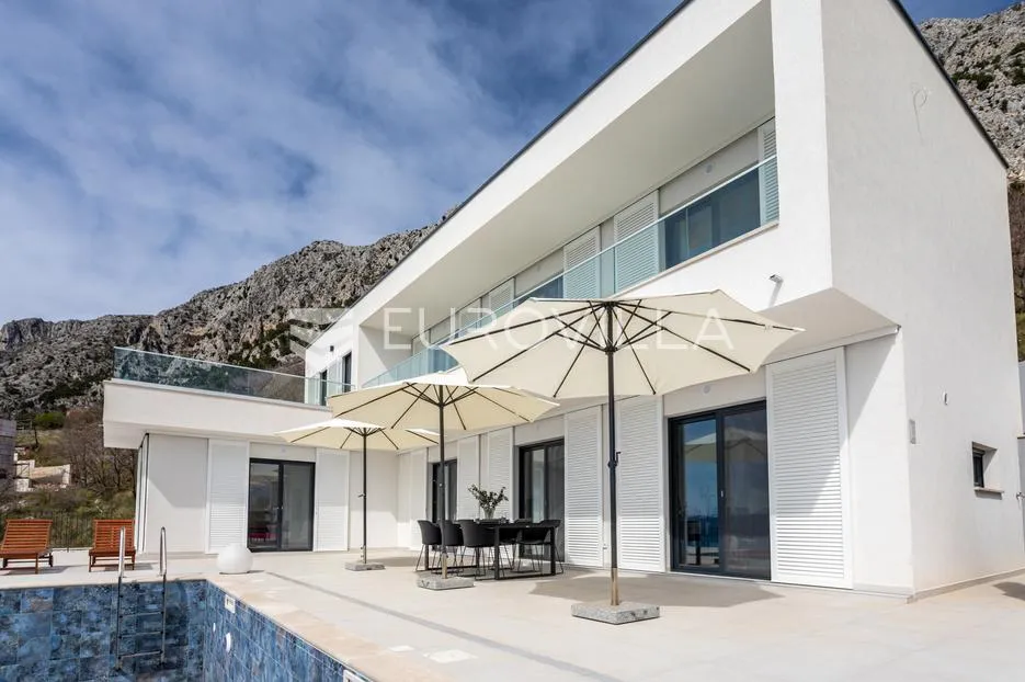 lokva rogoznica, novosagrađena vila s panoramskim pogledom na more i otoke - slika 15